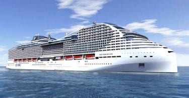 le prochain MSC Europe World Class , premier navire de la classe World de MSC